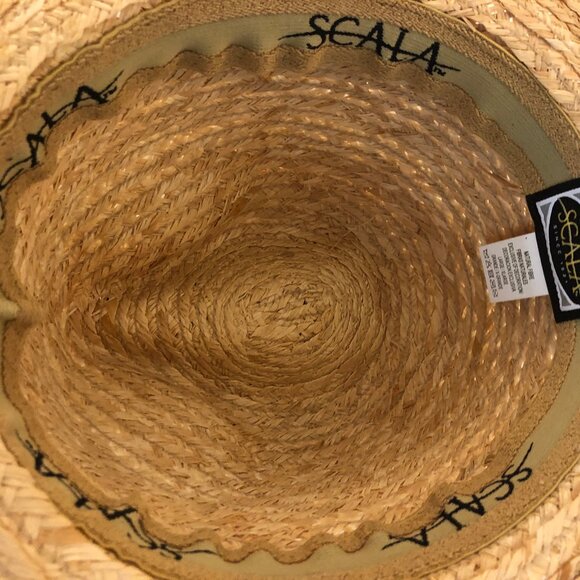 Scala Straw Fedora Hat | Timeless Fall Sophistication - Picture 7 of 9